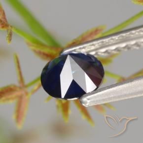 Sapphire Gemstone in 5 mm (calibrated) Size for Sale, Sapphire Stone in Twilight Blue Color
