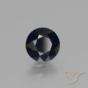 0.79 ct Blue Sapphire Stone, Natural Sapphire in Diamond-Cut Shape for Sale