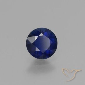 0.68 ct Blue Sapphire Stone, Natural Sapphire in Diamond-Cut Shape for Sale