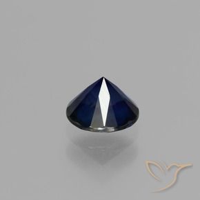 Sapphire Gemstone in 5.2 mm Size for Sale, Sapphire Stone in Dark Blue Color