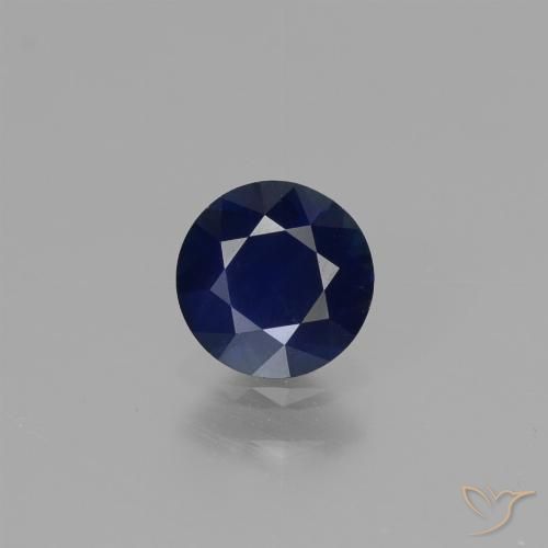 0.62 ct Blue Sapphire Gemstone, Sapphire Gem in Diamond-Cut Shape for Sale.