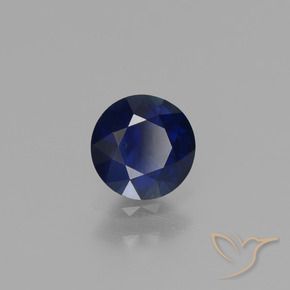 0.62 ct Blue Sapphire Stone, Natural Sapphire in Diamond-Cut Shape for Sale