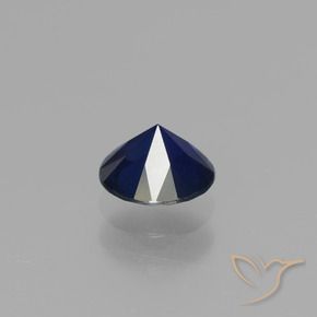Sapphire Gemstone in 5 mm (calibrated) Size for Sale, Sapphire Stone in Navy Blue Color