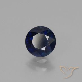 0.66 ct Blue Sapphire Stone, Natural Sapphire in Diamond-Cut Shape for Sale