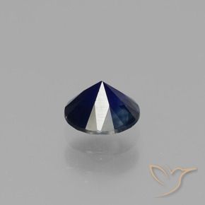 Sapphire Gemstone in 5 mm (calibrated) Size for Sale, Sapphire Stone in Twilight Blue Color