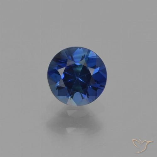 1mm MATCHING PAIR ROUND CUT NATURAL BLUE SAPPHIRE 