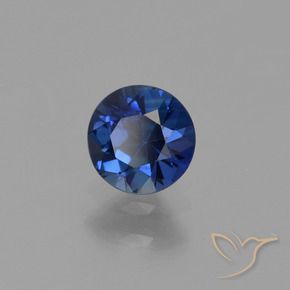 0.56 ct Blue Sapphire Stone, Natural Sapphire in Diamond-Cut Shape for Sale