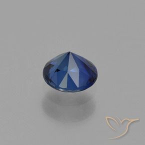 Sapphire Gemstone in 5 mm (calibrated) Size for Sale, Sapphire Stone in Navy Blue Color