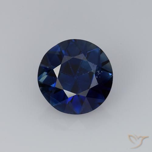 0,76 ct runder blauer Saphir aus Madagaskar, Größe 5,5mm, natürlicher Edelstein, VS Reinheit, 1 Stück runder Saphir, Mohs-Härte von 9 Geeignet für den täglichen Gebrauch im Schmuck , Symbolisiert Überfluss und Wohlstand, Photo A