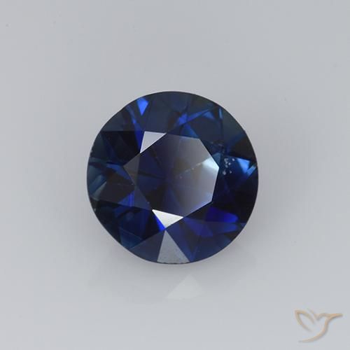 0.76 ct Blue Sapphire Stone, Natural Sapphire in Diamond-Cut Shape for Sale