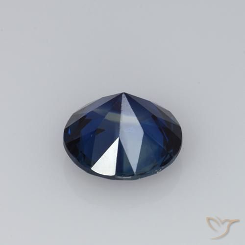 Sapphire Gemstone in 5.5 mm (calibrated) Size for Sale, Sapphire Stone in Twilight Blue Color