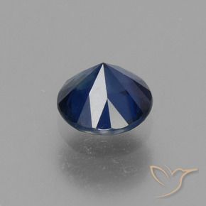 Sapphire Gemstone in 5.5 mm (calibrated) Size for Sale, Sapphire Stone in Dark Blue Color
