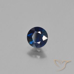 0.65 ct Blue Sapphire Stone, Natural Sapphire in Diamond-Cut Shape for Sale