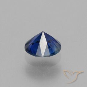 Sapphire Gemstone in 5 mm (calibrated) Size for Sale, Sapphire Stone in Twilight Blue Color