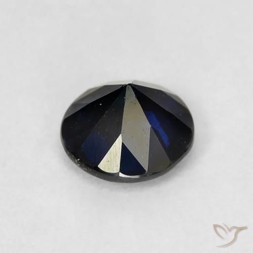 Sapphire Gemstone in 5 mm (calibrated) Size for Sale, Sapphire Stone in Twilight Blue Color