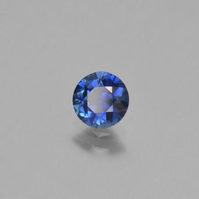0.62 ct Blue Sapphire Stone, Natural Sapphire in Diamond-Cut Shape for Sale