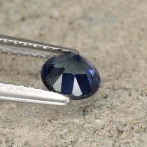 Sapphire Gemstone in 5 mm (calibrated) Size for Sale, Sapphire Stone in Navy Blue Color