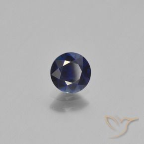 0.66 ct Blue Sapphire Stone, Natural Sapphire in Diamond-Cut Shape for Sale