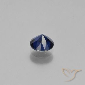 Sapphire Gemstone in 5 mm (calibrated) Size for Sale, Sapphire Stone in Dark Blue Color