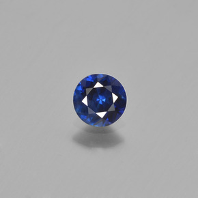 Azul real Zafiro Gema - 0.5ct Corte Diamante (ID: 449777)