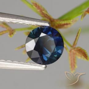 0.66 ct Blue Sapphire Stone, Natural Sapphire in Diamond-Cut Shape for Sale