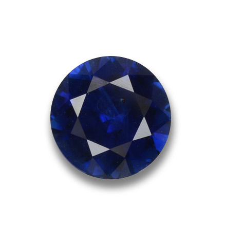 Navy Blue Saphir Edelstein - 0.7ct Diamanten-Schliff (ID: 449795)