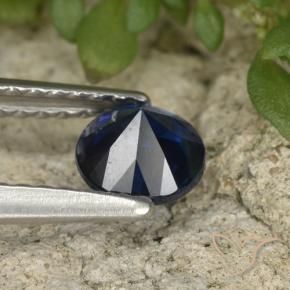 Sapphire Gemstone in 5 mm (calibrated) Size for Sale, Sapphire Stone in Deep Blue Color