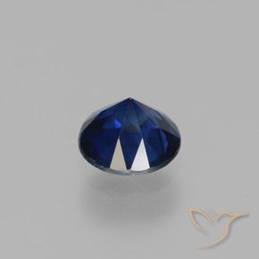 Sapphire Gemstone in 5.5 mm (calibrated) Size for Sale, Sapphire Stone in Dark Blue Color