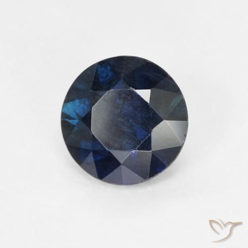 0.62 ct Blue Sapphire Stone, Natural Sapphire in Diamond-Cut Shape for Sale