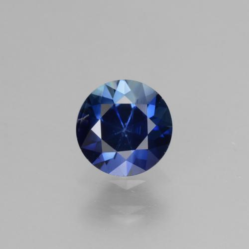 Azul real Zafiro Gema - 0.7ct Corte Diamante (ID: 449804)