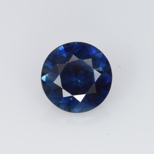 Azul oscuro Zafiro Gema - 0.5ct Corte Diamante (ID: 449817)
