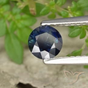 0.55 ct Blue Sapphire Stone, Natural Sapphire in Diamond-Cut Shape for Sale
