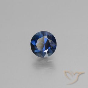0.79 ct Blue Sapphire Stone, Natural Sapphire in Diamond-Cut Shape for Sale