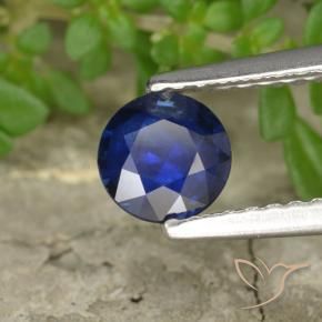 0.55 ct Blue Sapphire Stone, Natural Sapphire in Diamond-Cut Shape for Sale