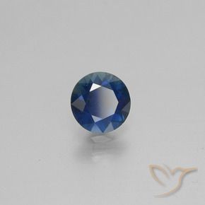 0.70 ct Blue Sapphire Stone, Natural Sapphire in Diamond-Cut Shape for Sale