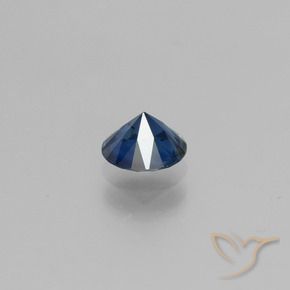 Sapphire Gemstone in 5.5 mm (calibrated) Size for Sale, Sapphire Stone in Midnight Blue Color