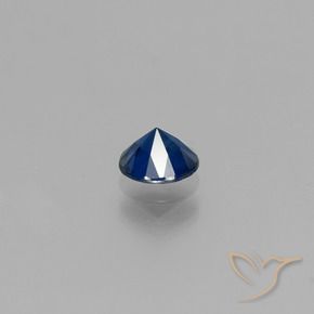 Sapphire Gemstone in 5 mm (calibrated) Size for Sale, Sapphire Stone in Navy Blue Color