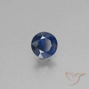 0.69 ct Blue Sapphire Stone, Natural Sapphire in Diamond-Cut Shape for Sale