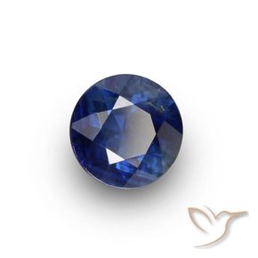 0.67 ct Blue Sapphire Stone, Natural Sapphire in Diamond-Cut Shape for Sale