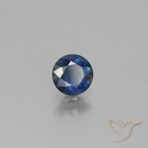 0.62 ct Blue Sapphire Stone, Natural Sapphire in Diamond-Cut Shape for Sale