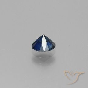 Sapphire Gemstone in 5 mm (calibrated) Size for Sale, Sapphire Stone in Dark Blue Color