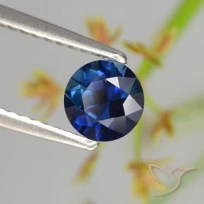 0.62 ct Blue Sapphire Stone, Natural Sapphire in Diamond-Cut Shape for Sale