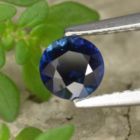 0.53 ct Blue Sapphire Stone, Natural Sapphire in Diamond-Cut Shape for Sale