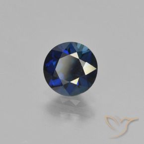 0.78 ct Blue Sapphire Stone, Natural Sapphire in Diamond-Cut Shape for Sale
