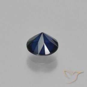 Sapphire Gemstone in 5.5 mm (calibrated) Size for Sale, Sapphire Stone in Twilight Blue Color
