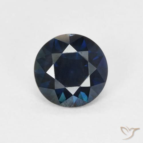0.65 ct Blue Sapphire Stone, Natural Sapphire in Diamond-Cut Shape for Sale