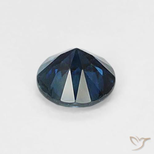 Sapphire Gemstone in 5 mm (calibrated) Size for Sale, Sapphire Stone in Midnight Blue Color