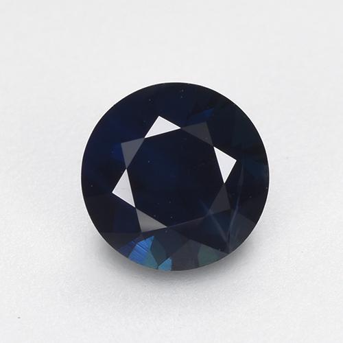 Azul noche Zafiro Gema - 0.6ct Corte Diamante (ID: 449862)