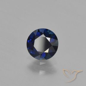 0.76 ct Blue Sapphire Stone, Natural Sapphire in Diamond-Cut Shape for Sale