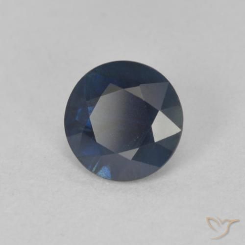 0.83 ct Blue Sapphire Stone, Natural Sapphire in Diamond-Cut Shape for Sale